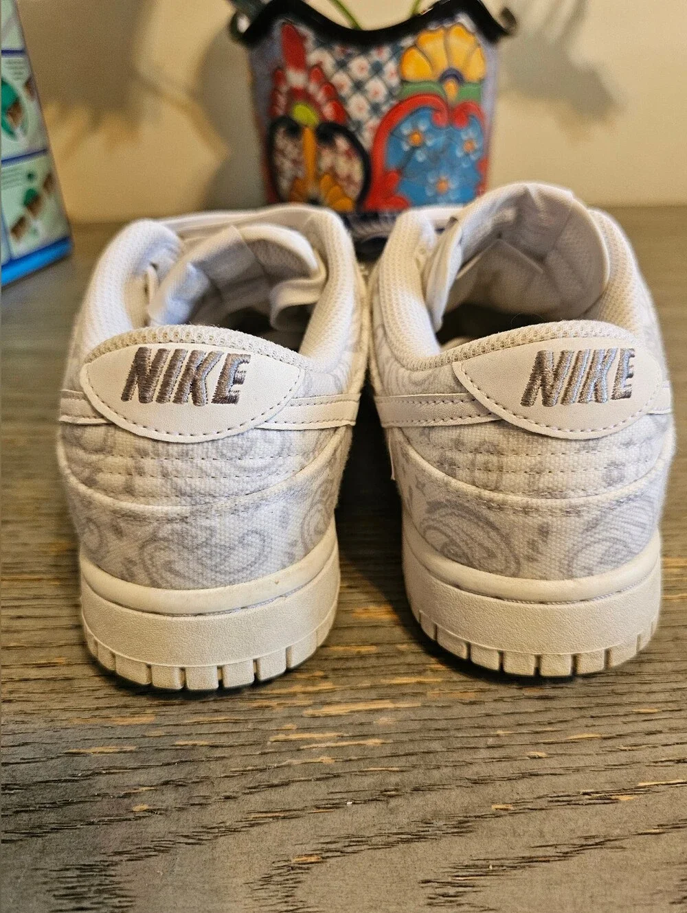 Nike Women's Dunk Low ESS Shoes 'White Paisley' DJ9955-100 Size 7.5